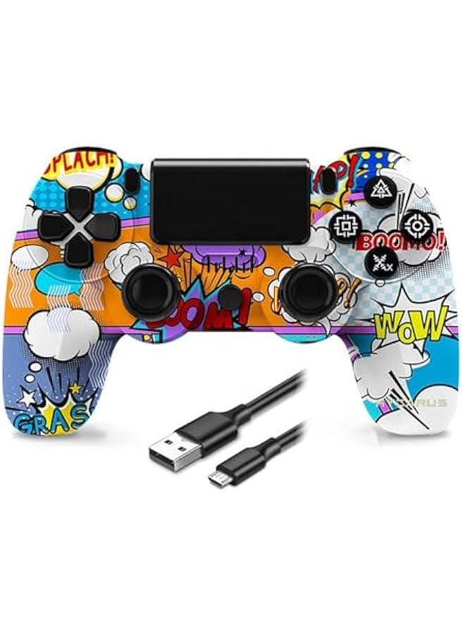 TRASSLE PS4 Controller Wireless,with Dual Vibration and Audio Functions Compatible for Pro/Slim/PC/iOS/Android/Steam  - Image 1