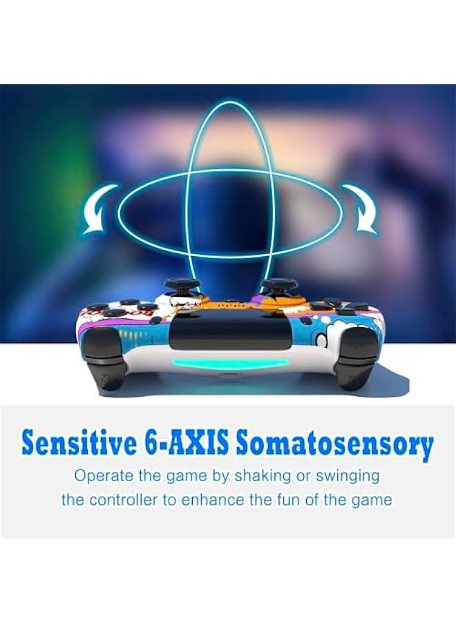 TRASSLE PS4 Controller Wireless,with Dual Vibration and Audio Functions Compatible for Pro/Slim/PC/iOS/Android/Steam  - Image 2