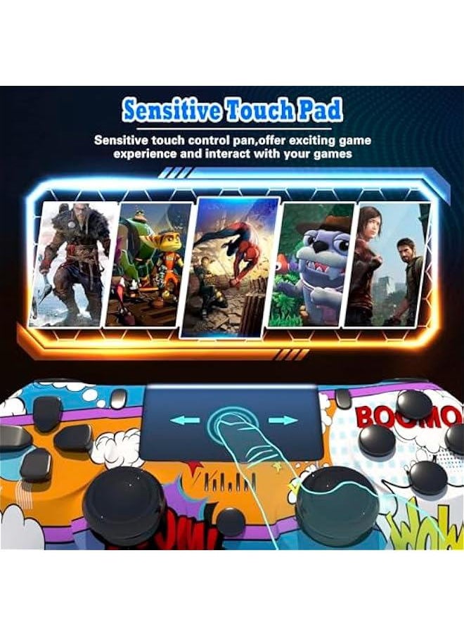 TRASSLE PS4 Controller Wireless,with Dual Vibration and Audio Functions Compatible for Pro/Slim/PC/iOS/Android/Steam  - Image 4