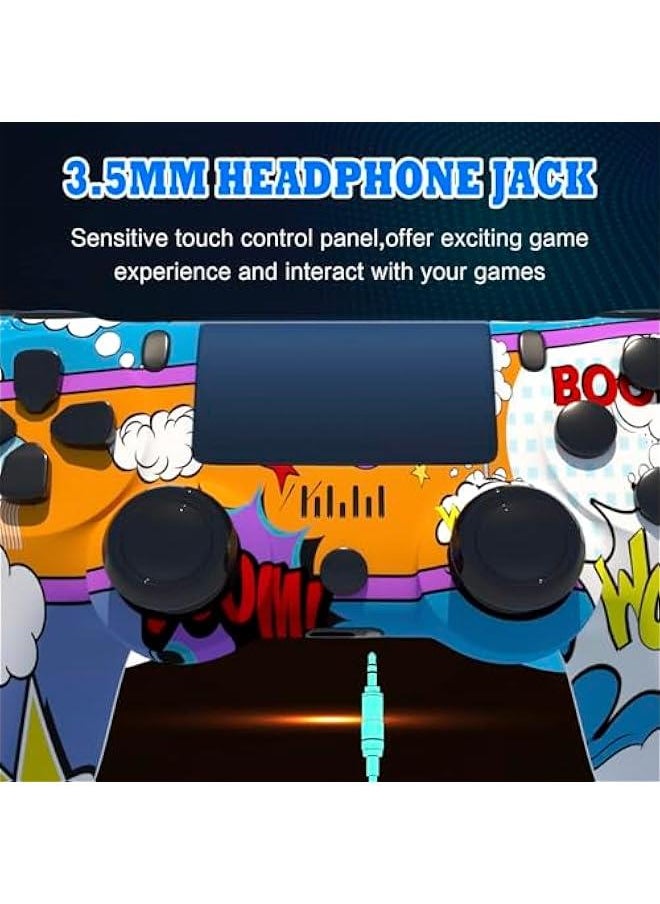 TRASSLE PS4 Controller Wireless,with Dual Vibration and Audio Functions Compatible for Pro/Slim/PC/iOS/Android/Steam  - Image 5