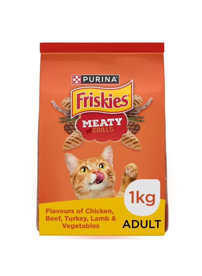 Purina Friskies Adult Meaty Grill Dry Cat Food - Image 1