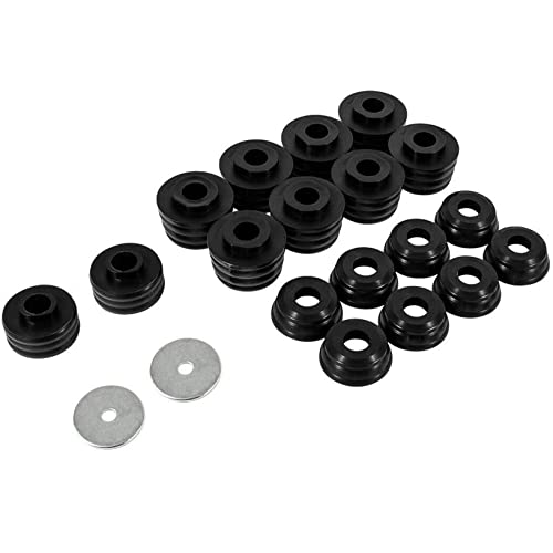 DEF KF04050BK Polyurethane Body Mount Bushing Kit Replacement for F250 F350 2WD/4WD 1999-2018 (Black) - Image 1
