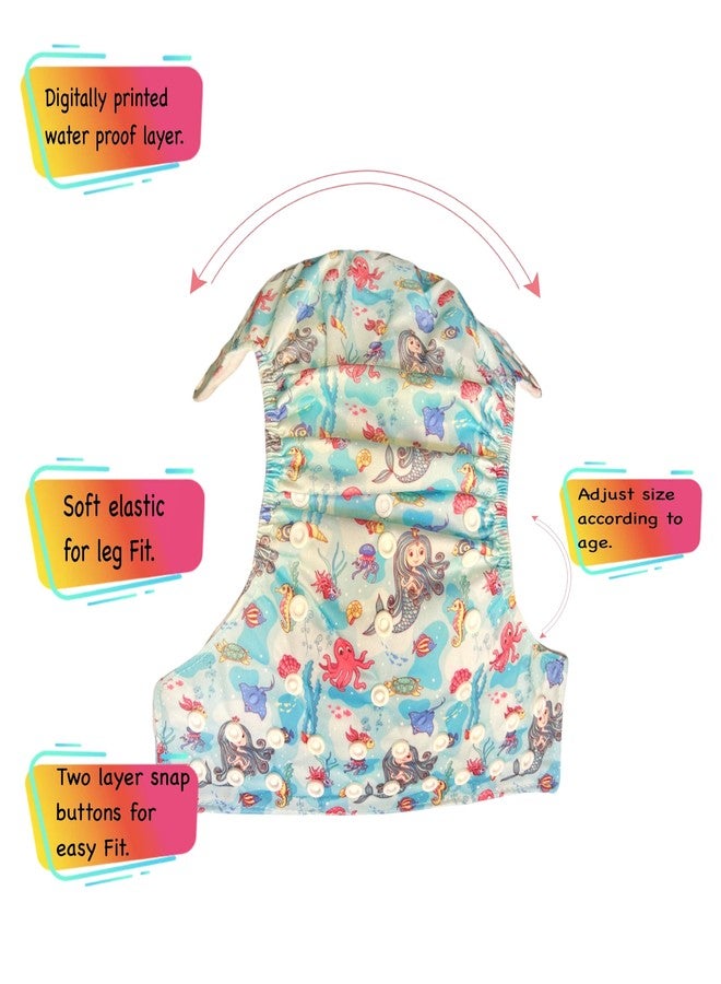 Dumbledo Premium Cloth Diaper with Black Insert (Pack of 2) | Snug Fit | Leakproof | Quick Dry | Designed by Moms | 3 Months - 3 Years | Unisex Baby - Image 3