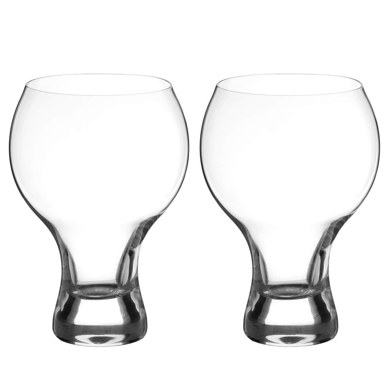 DIAMANTE Crystal Craft Gin Glass  Balloon Gin Glass  Short stem Gin Glass  Pimms Glass  Cocktail Glass IPA Beer Glass  Auris Collection Undecorated Crystal  Set of 2