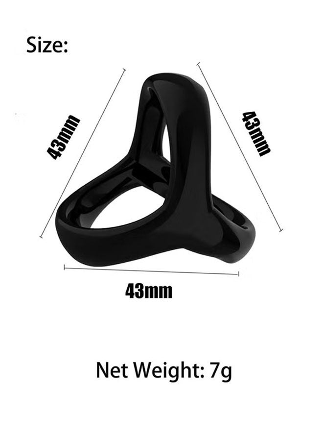 Realfrog 3 Piece Set of Silicone Ring Men Sports Ring Elastic Easy Stretch Resistance Tear Resistance Exercise Ring Extended Endurance Waterproof Wear Resistant Soft Suitable for Male Sports Home  - Image 2