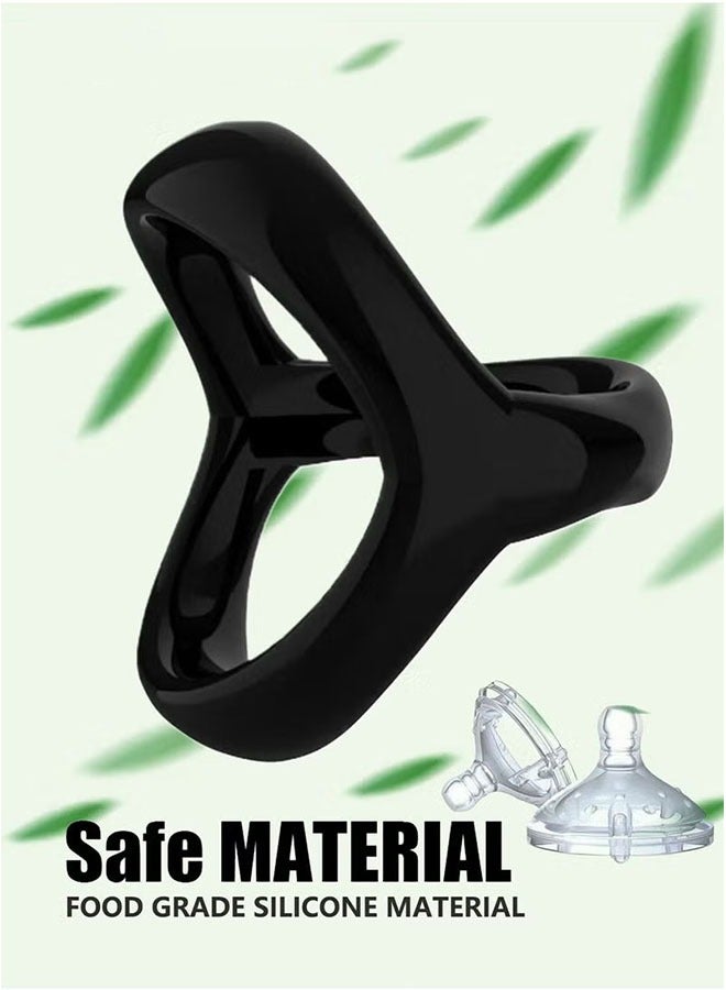 Realfrog 3 Piece Set of Silicone Ring Men Sports Ring Elastic Easy Stretch Resistance Tear Resistance Exercise Ring Extended Endurance Waterproof Wear Resistant Soft Suitable for Male Sports Home  - Image 3