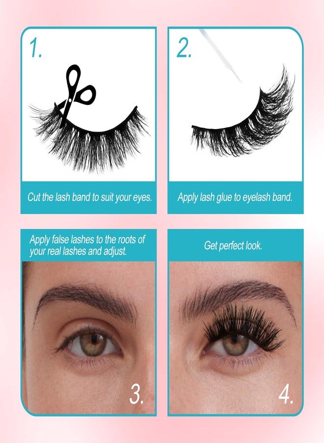 GEMERRY Strip Lashes Kit Fluffy False Eyelashes With Strip Lash Glue Mink 10 Pairs False Lashes Magnetic Lashes Kit by GEMERRY, A04 - Image 5