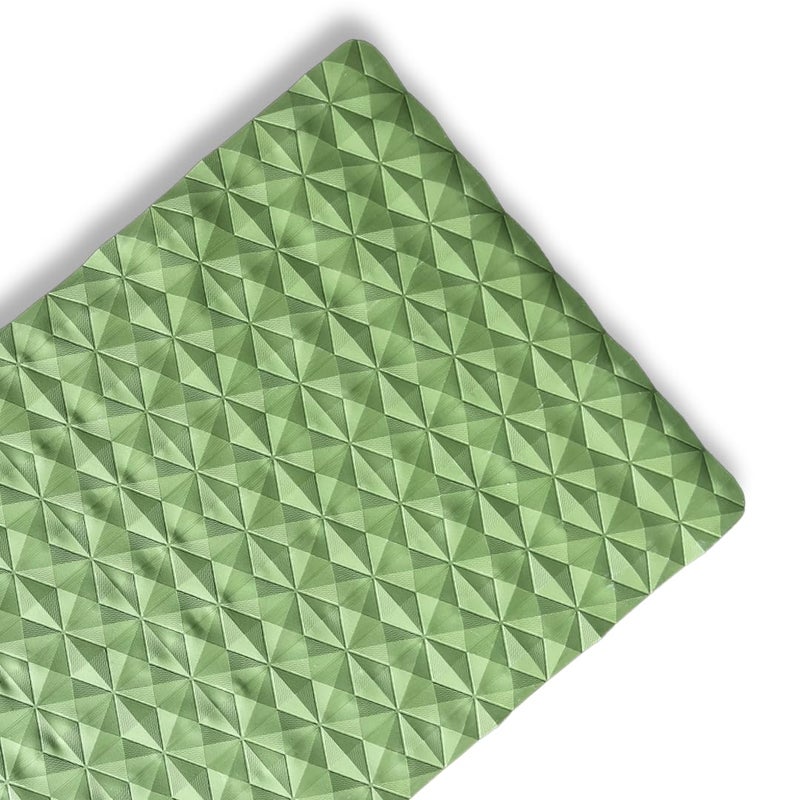 LIVUP LivUp NonSlip Waterproof Bathroom Floor Mat Soft Rubber Bathtub Shower Mat with Strong Suction Cups AntiFatigue Rectangular Design Green - Image 1