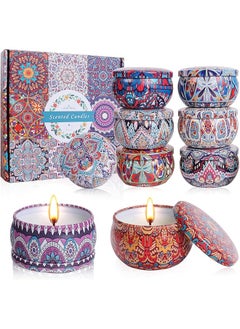 The Bros Scented Candles Gift Set, 9 Pack Essential Oil Aromatherapy Candle, Stress Relief Gifts for Women, Candles for Home Scented, Ideal for Birthday, Mother's Day, (189-02)  - Image 1
