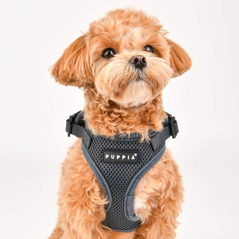 Puppia Authentic RiteFit Adjustable Neck Harness for Dogs, Red, Small - Image 4