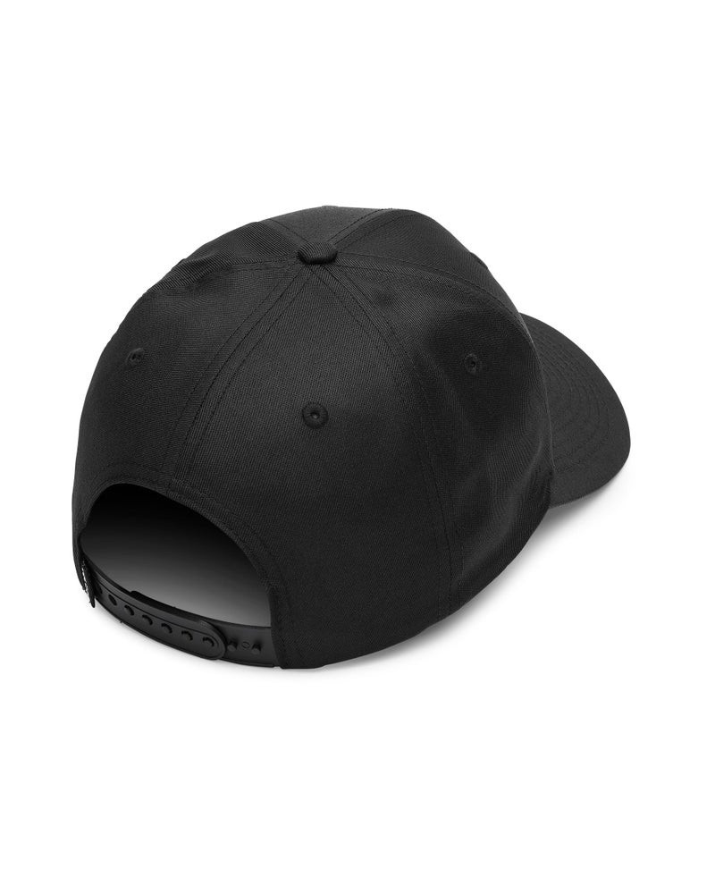 Volcom Adult Quarter Twill Hat â€“ 6-Panel Adjustable Snapback Baseball Cap with Stone Logo, Air Black, One Size - Image 2