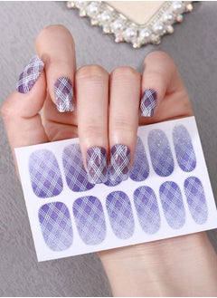 12 Self-adhesive nail stickers with distinctive and unique design to decorate nails and give them wonderful look