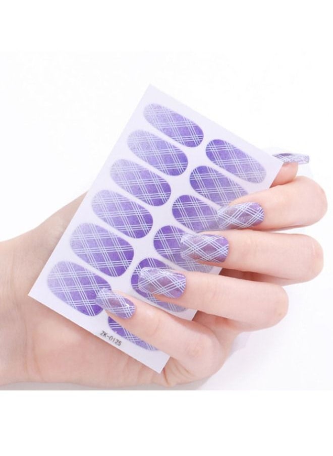 Generic - 12 Self-adhesive nail stickers with distinctive and unique design to decorate nails and give them wonderful look - Image 1