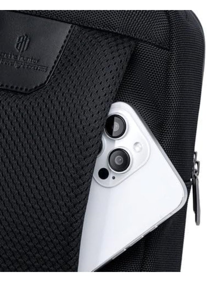 شنطة كروس بحمالة طويلة تمر بالجسم مقاومة للماء، لون رمادي، مقاس 19 × 17.2 × 7.2 سم - Image 4