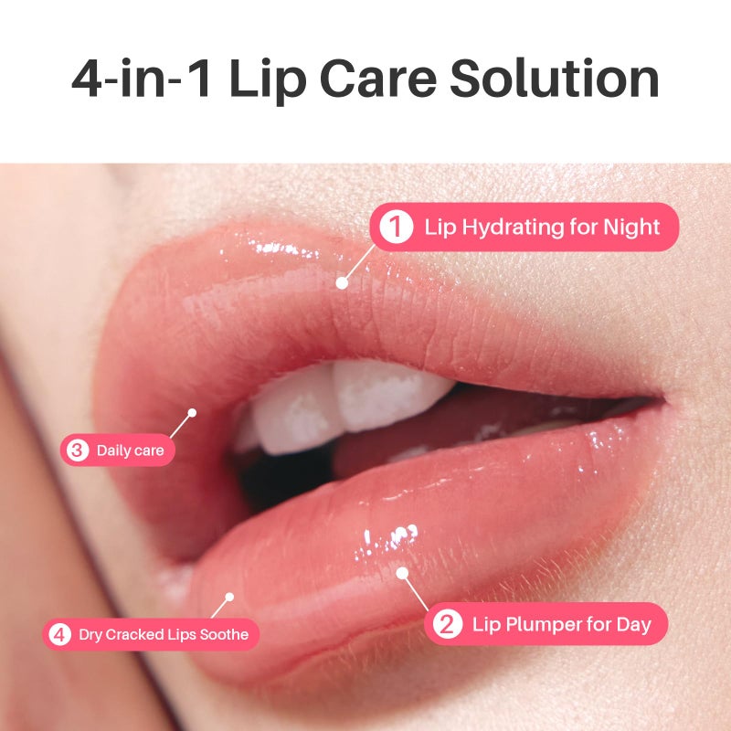 SPODARE Blueberry Lip Mask Overnight, Swirl Lip Sleeping Mask for Dry Cracked Lips Care, Dual-Color Lips Balm for Nourishing and Softening Lips and Reduce Fine Lines - Image 5