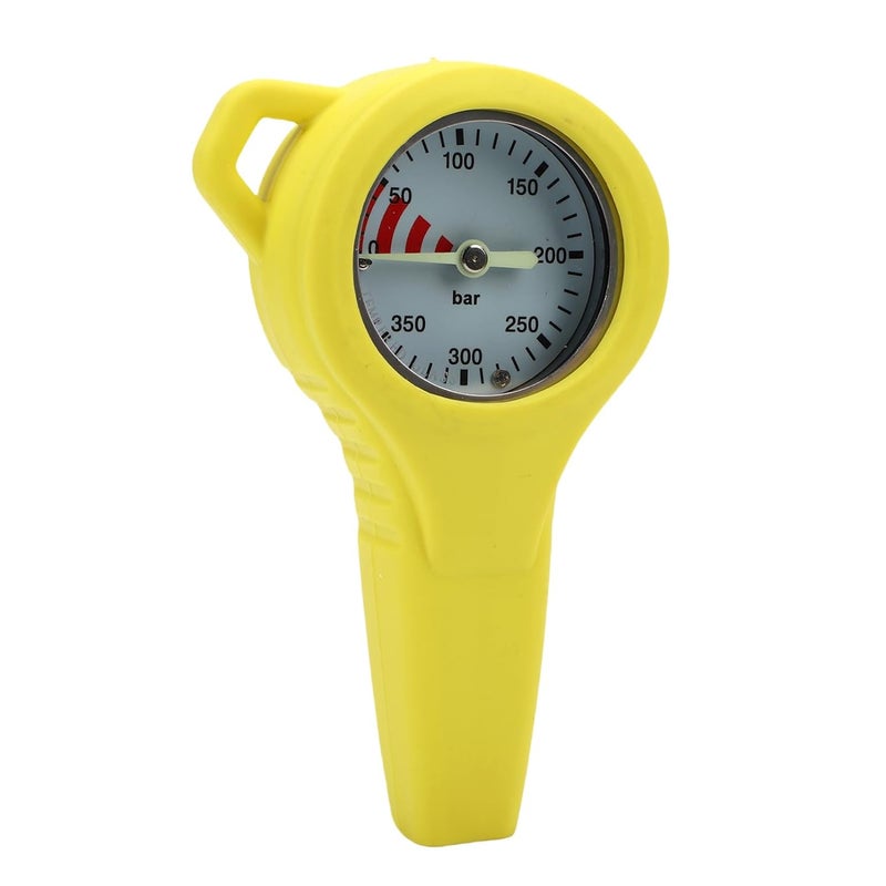 RiToEasysports Metal Dive Pressure Meter, Luminous Steel Copper BCD Style Underwater Diving Pressure Meter with Accurate Residuum Core, for Scuba Divers (Yellow) - Image 5