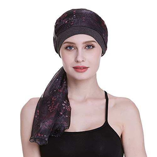 FocusCare Comfy Sleep Beanies for Hair Loss Cap for Chemo Women Viscose Hats - Image 4
