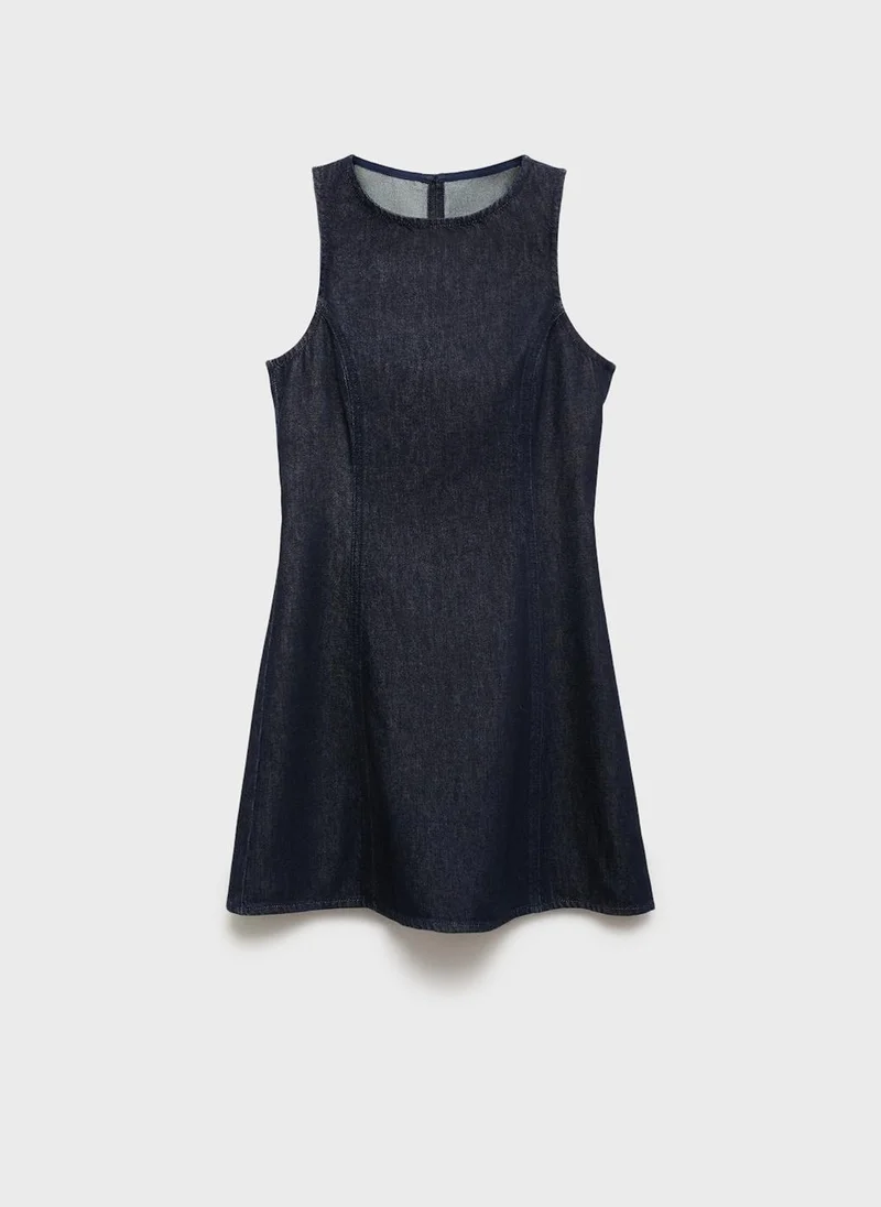 MANGO Short denim dress