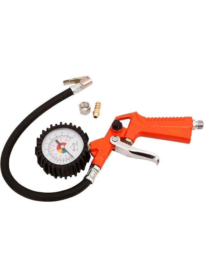 BMB Tools Tire Inflating Gun | Air Pressure Gauge For Tires | Air Compressor Tire Inflator Attachment | Nozzle Tire Gauge Air Chuck - Image 2