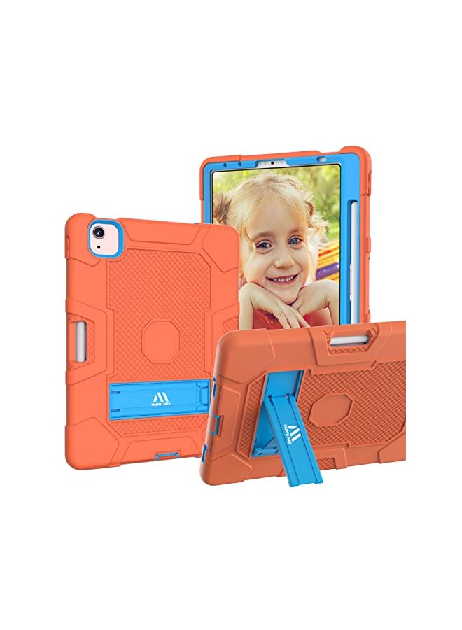 PROMASS Hbs 3-Ply Slim Heavy Duty Shockproof Rugged Case With Built-In Kickstand With Pen Holder Common To Ipad Pro 11 Inch Common To 6 Models Kids Tablet-Orange - Image 2
