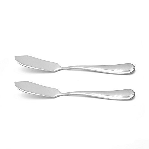 ERCRYSTO Stainless Steel Butter Knife Set of 2 Butter Spreader Breakfast SpreadsCheese and Condiments