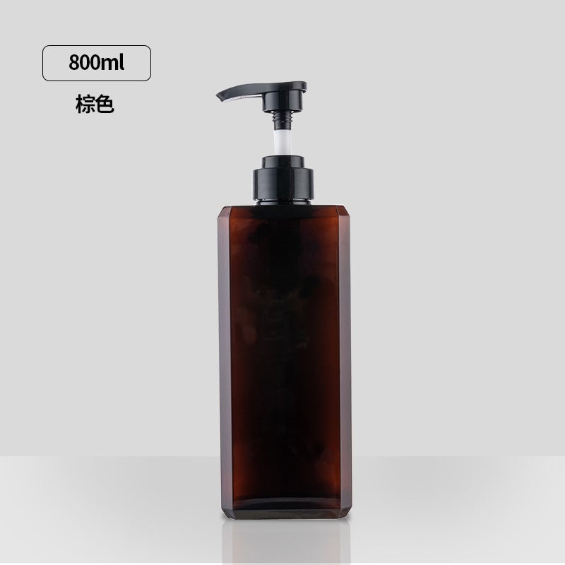 Press Shampoo Shower Gel Hand Sanitizer Empty Bottle Large Capacity Angular Bottle Lotion Bottle - Image 1
