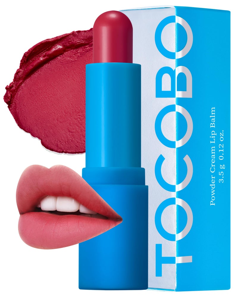 TOCOBO Powder Cream Lip Balm 031 Rose Burn 067 oz 19g Soft Matte Velvet Type Vegan Lip Balm Creamy Powder Texture without Exfoliation mothers day