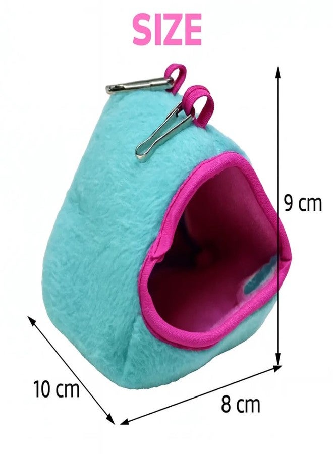 VAYINATO Warm Hamster Hideout Hanging Hammock Bed, Cozy Sleeping Nest Small Animal Cage Accessories, Chew-Resistant Soft Pouch for Dwarf Hamster, Gerbil, Rat, Hedgehog & Sugar Glider - Image 3