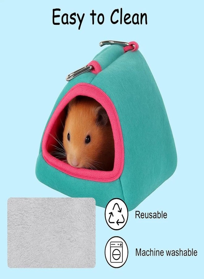 VAYINATO Warm Hamster Hideout Hanging Hammock Bed, Cozy Sleeping Nest Small Animal Cage Accessories, Chew-Resistant Soft Pouch for Dwarf Hamster, Gerbil, Rat, Hedgehog & Sugar Glider - Image 4