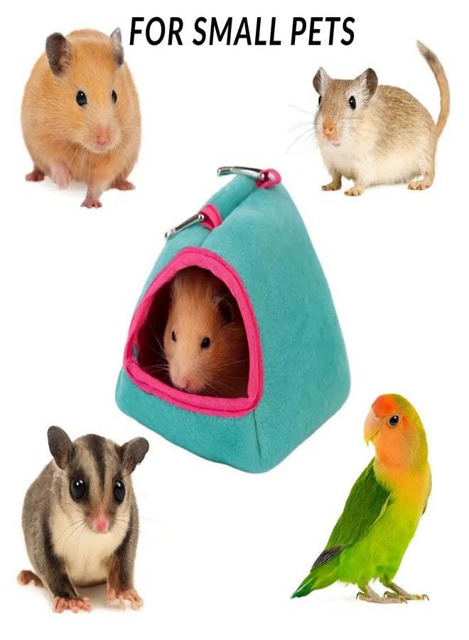 VAYINATO Warm Hamster Hideout Hanging Hammock Bed, Cozy Sleeping Nest Small Animal Cage Accessories, Chew-Resistant Soft Pouch for Dwarf Hamster, Gerbil, Rat, Hedgehog & Sugar Glider - Image 5