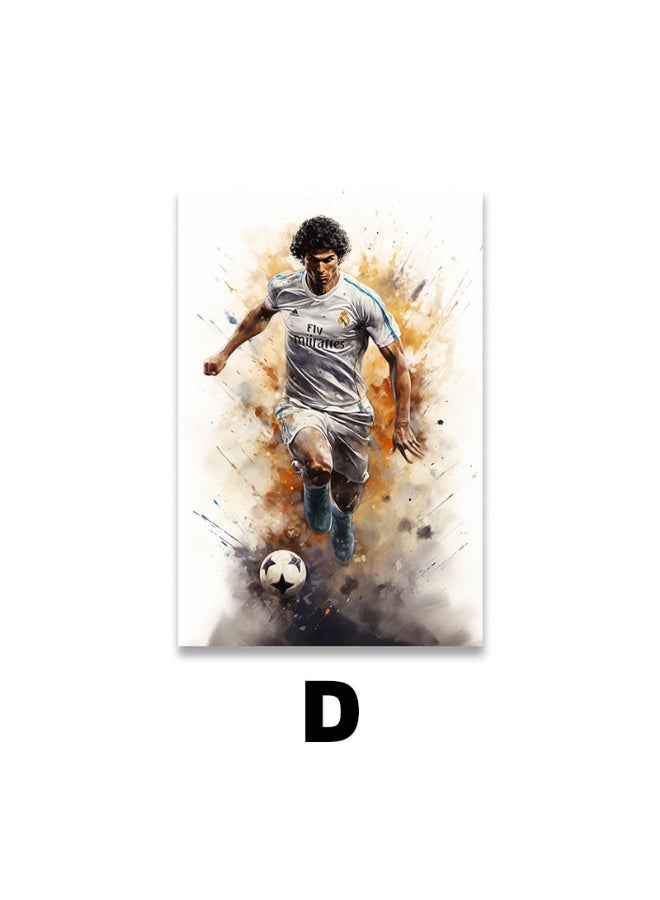 Nariele New football Star Frameless Home Decoration Wall Painting Poster
