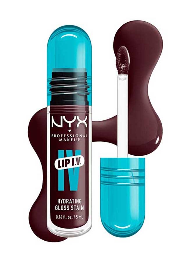 NYX PROFESSIONAL MAKEUP Lip Iv Hydrating Gloss Stain Lip Gloss + Serum Up To 12Hr Hydration High Pigment Wet Shine Finish Mauve N' Moist!  - Image 3