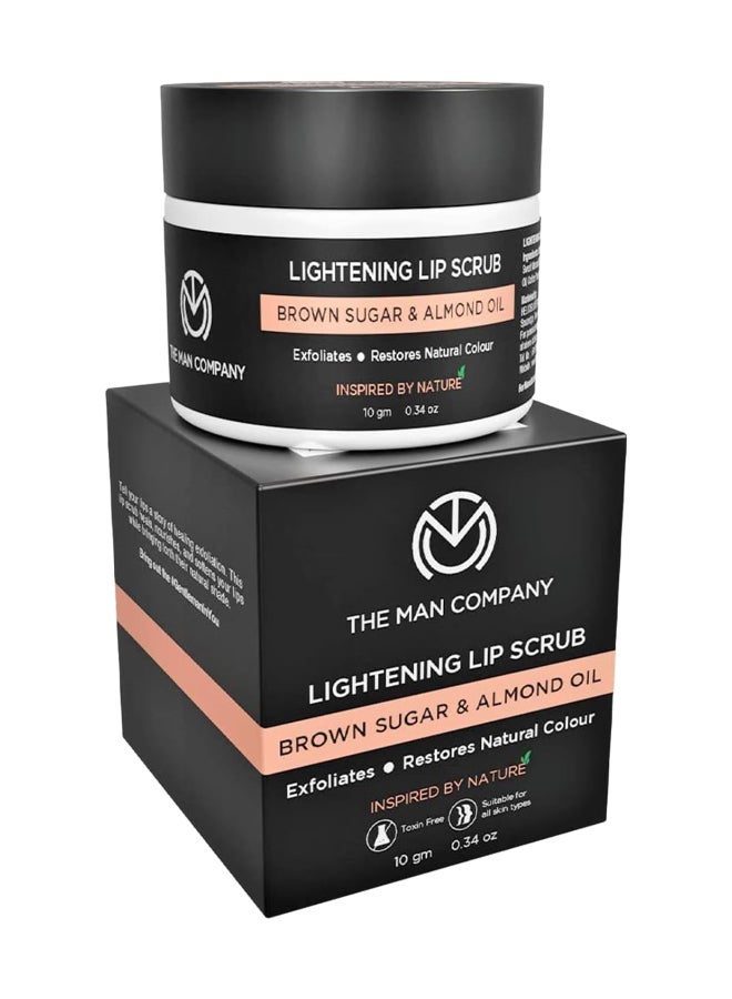 The Man Company Lightening Lip Scrub With Brown Sugar And Almond Oil For Dry/Chapped Lip, 10 G - Image 2