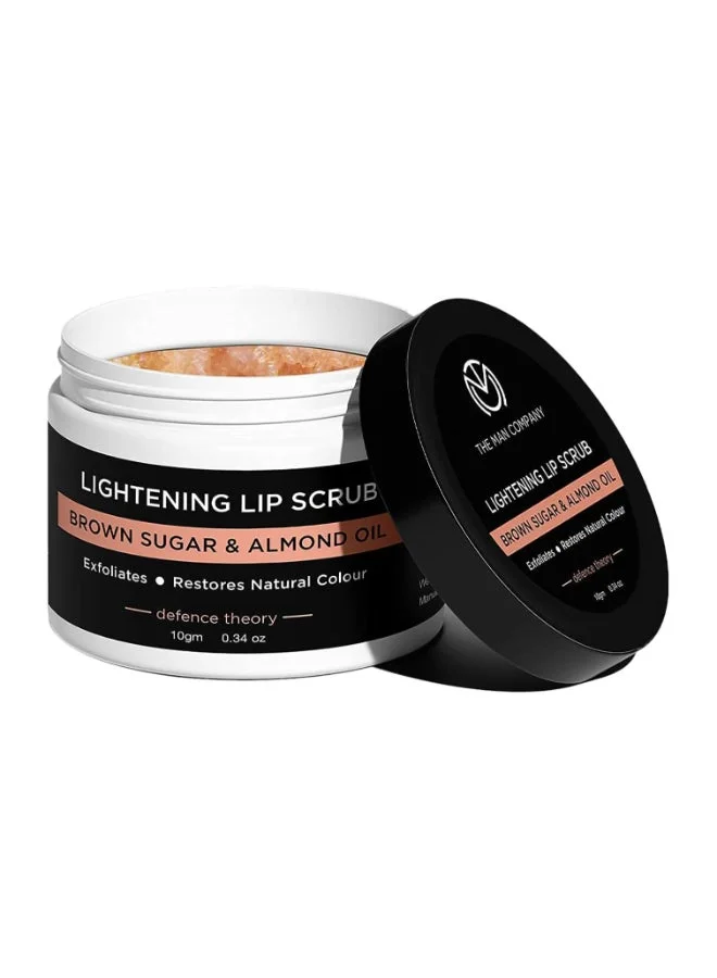 The Man Company  Lightening Lip Scrub With Brown Sugar And Almond Oil For Dry/Chapped Lip, 10 G for Men | Best Price UAE
