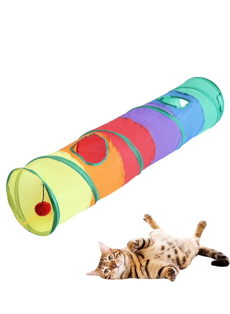Kidle Interactive Cat Toys Kitten Toys Durable Cat Tunnel Play for Indoor Cats - Image 1