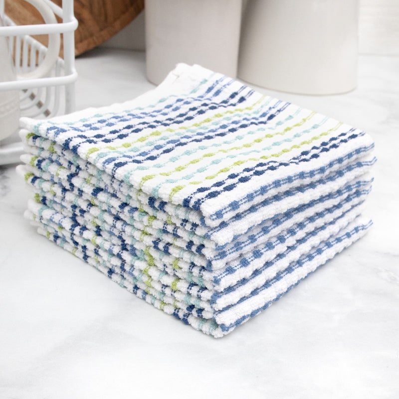 Ritz Pebble Bar Mop Towels: Highly Absorbent and Super Soft, 100% Cotton, Durable Super Absorbent Kitchen Bar Towels for Wiping Tables and Counters, 12x12, 6-Pack, Cool - Image 5