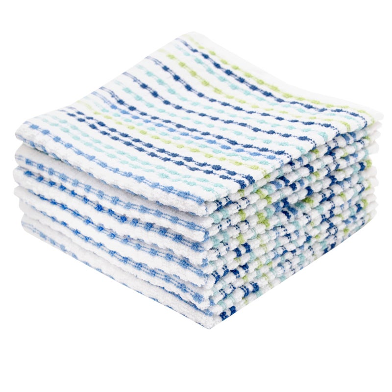 Ritz Pebble Bar Mop Towels: Highly Absorbent and Super Soft, 100% Cotton, Durable Super Absorbent Kitchen Bar Towels for Wiping Tables and Counters, 12x12, 6-Pack, Cool - Image 1
