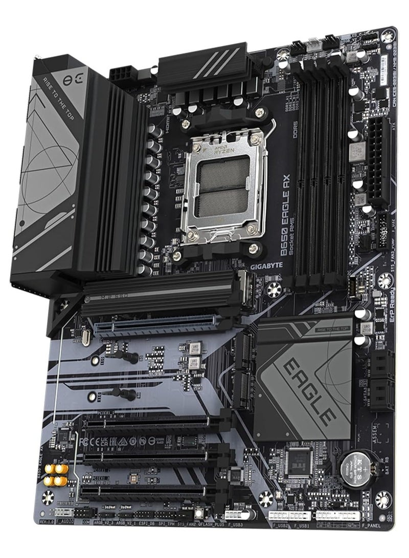 GIGABYTE B650 Eagle AX AM5 LGA 1718 AMD B650 ATX, DDR5 Triple M.2, PCIe 5.0, USB 3.2 Gen2x2 Type-C, AMD Wi-Fi 6E, Realtek GbE LAN - Image 2