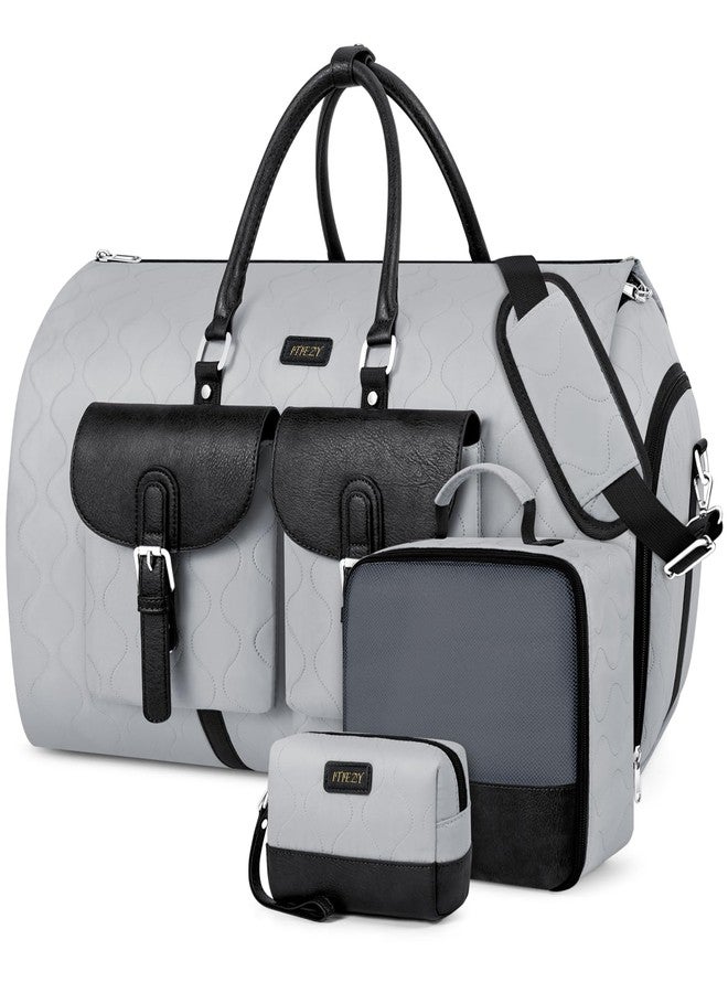 ITIEZY Garment Duffel Bag for Travel - Convertible Carry on Garment Duffel Travel Bag for Women Men Large Weekender Bag with Shoes Pouch 2 in 1 Hanging Suit Travel Duffel Bag 3pcs Set - Image 1