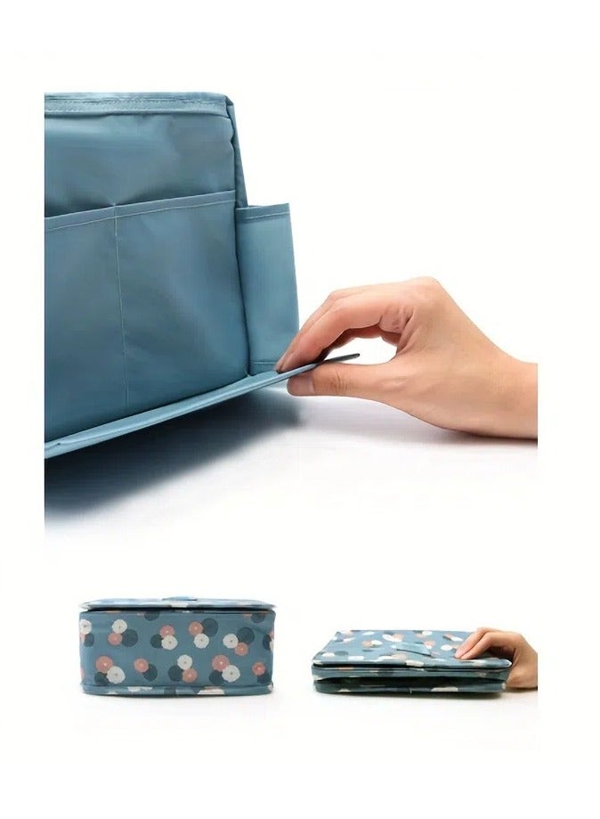 Generic Large Capacity Travel Toiletry Bag with Hanging Hook - Durable Oxford Fabric, Multi-Compartment Organizer for Cosmetics, Makeup, and Toiletries - Ideal for Vacation and Daily Use, Makeup Travel Bag  - Image 5