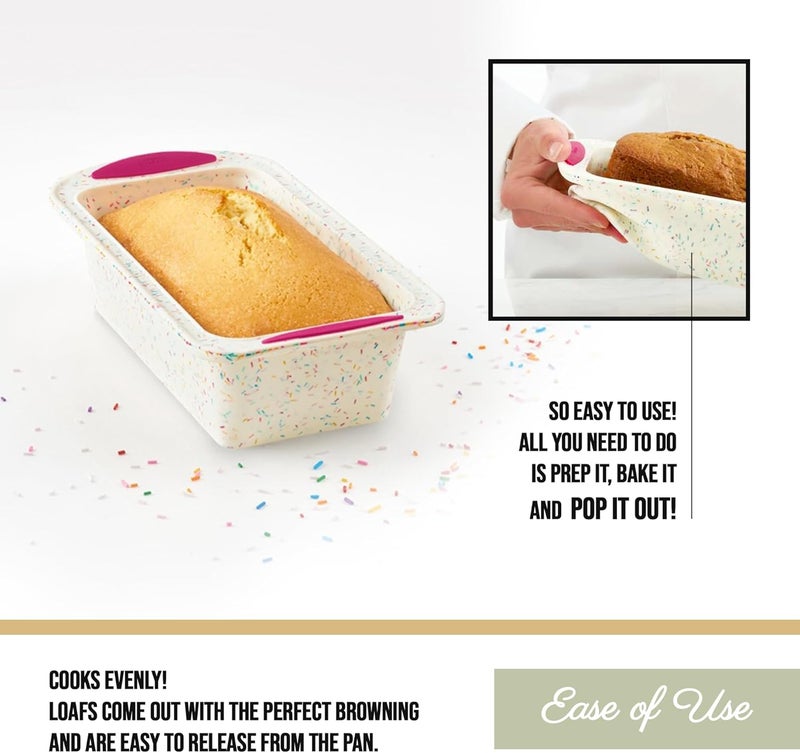 Trudeau صينية خبز سيليكون ترودو ستراكتشر متوسطة بيضاء مزخرفة - Image 2