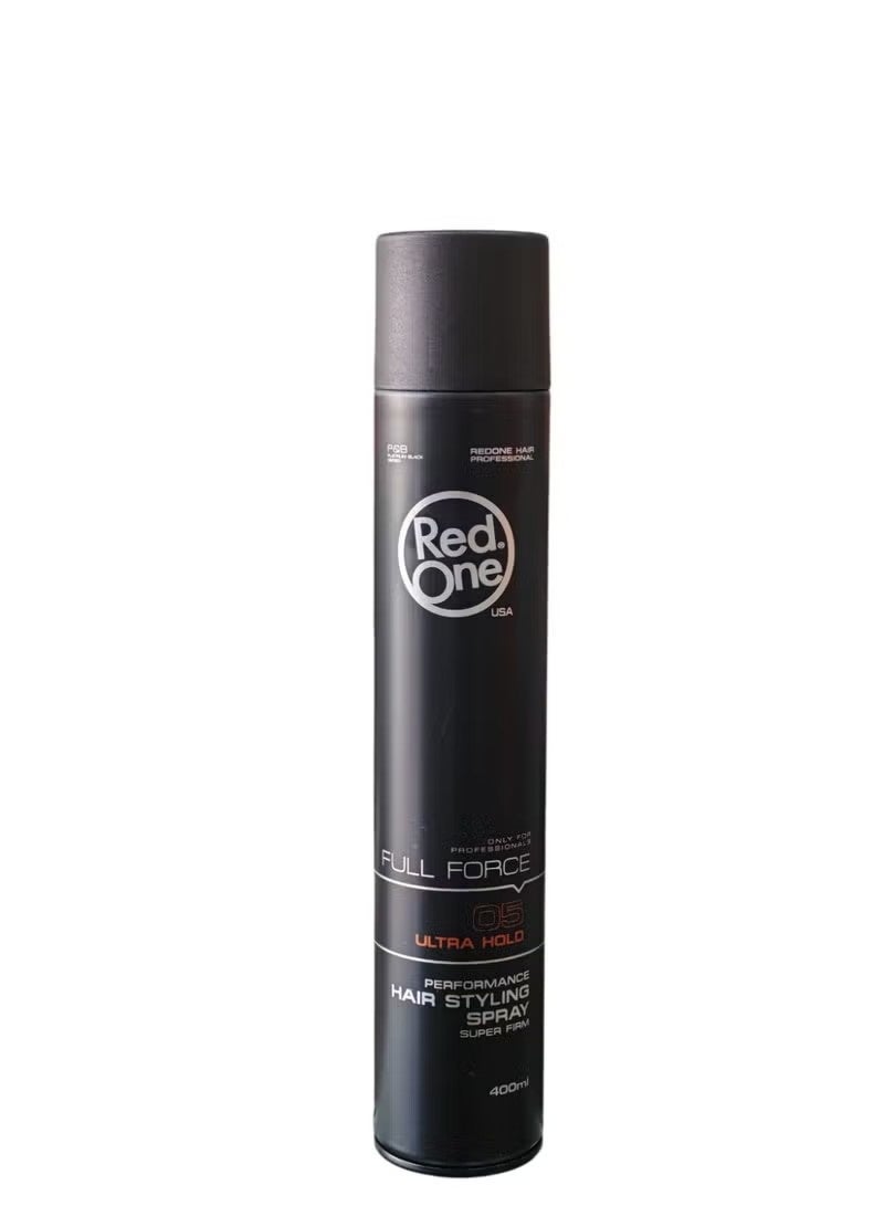 Redone FULL FORCE 05 ULTRA HOLD PERFORMANCE HAIR STYLING SPRAY SUPER FIRM 400ml - Image 2