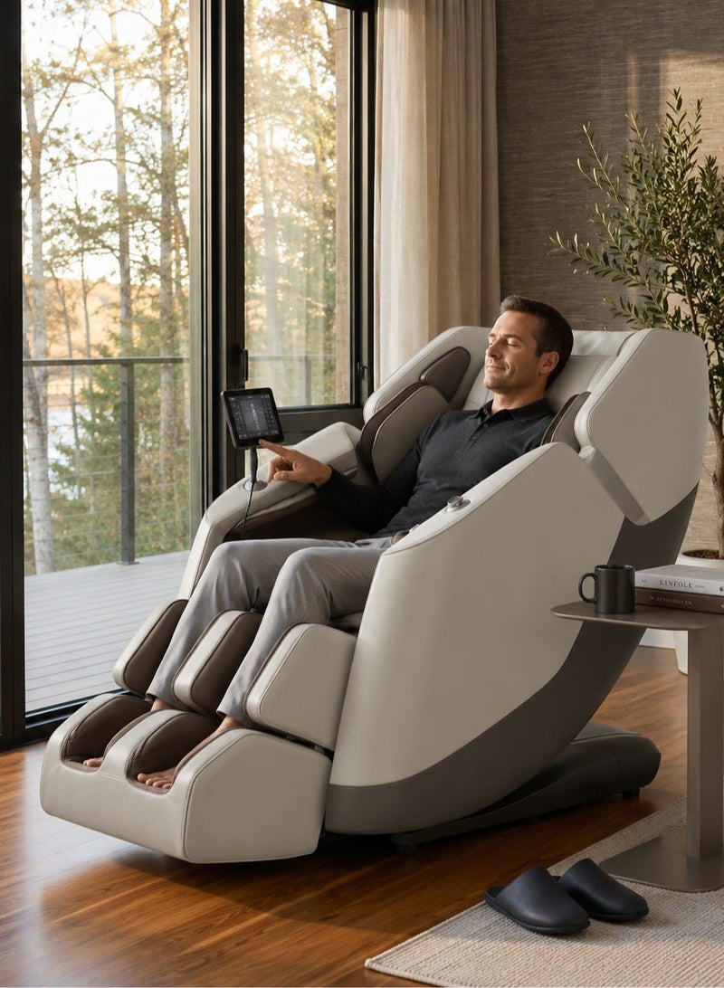 In-House Massage Chair Fluffy Pro From In House, Soft 3D+2D Massage System, Zero Gravity, Bluetooth Audio, RK2003E, Beige - Image 1