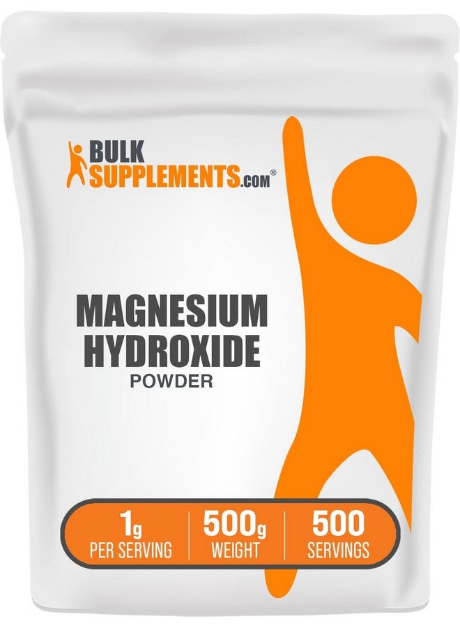 بالك سابلمنتس مسحوق هيدروكسيد المغنيسيوم من BulkSupplements.com - مكمل غذائي غني بهيدروكسيد المغنيسيوم، هيدروكسيد المغنيسيوم الصالح للأكل، مكمل غذائي غني بهيدروكسيد المغنيسيوم - ١٠٠٠ ملغ (٤١٠ ملغ من المغنيسيوم) لكل حصة، ٥٠٠ غرام (١٫١ رطل) - Image 1