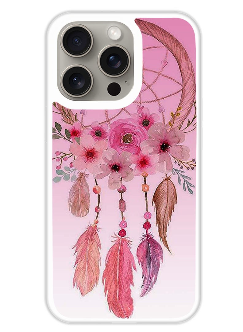 Theodor Protective Case Cover For APPLE IPHONE 15 Pro Wind Cham  (White Bumper) - Image 1