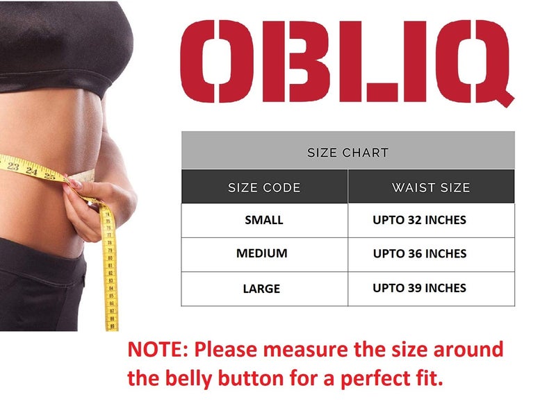 obliq Sweat Slim Belt with Mobile Holder for Men & Women Waist Stomach Shaper Fitness Yoga Wrap Unisex Weight Loss Back Pain Gym Running Travel Tummy Workout (Large (Upto 39 Inches)) Black - Image 2