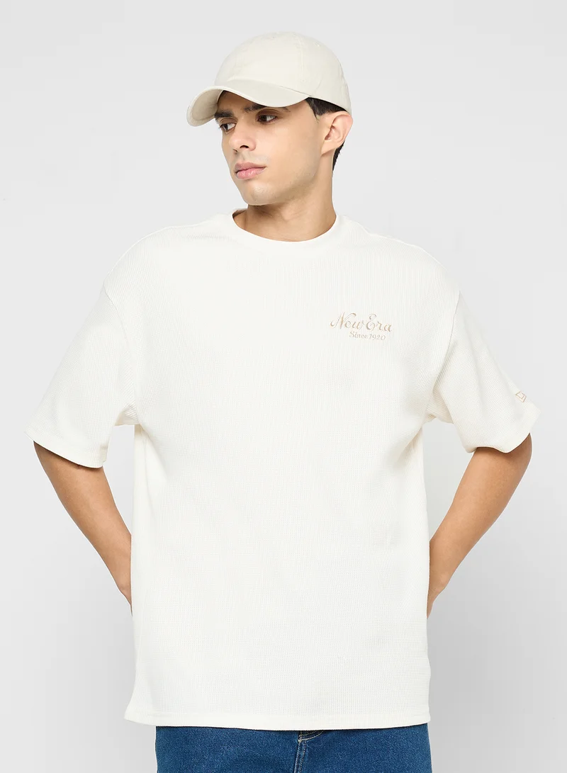 NEW ERA Waffle Oversized T-Shirt