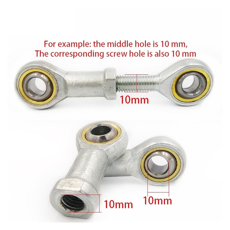 SAL Metric Thread Rod End Joint Bearing 10PCS M8X1 25 Male Left Female Right Hand - Image 5