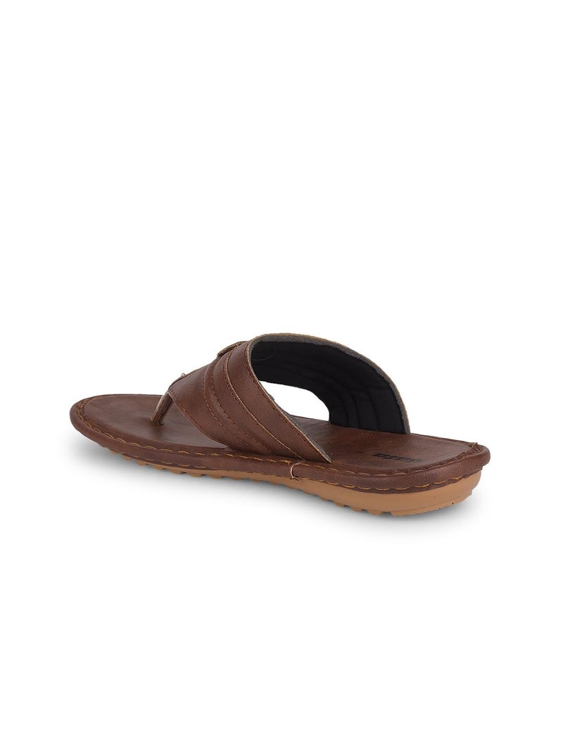 Bata Spike E Men's Tan Sandals - 7 UK (8713823) - Image 3