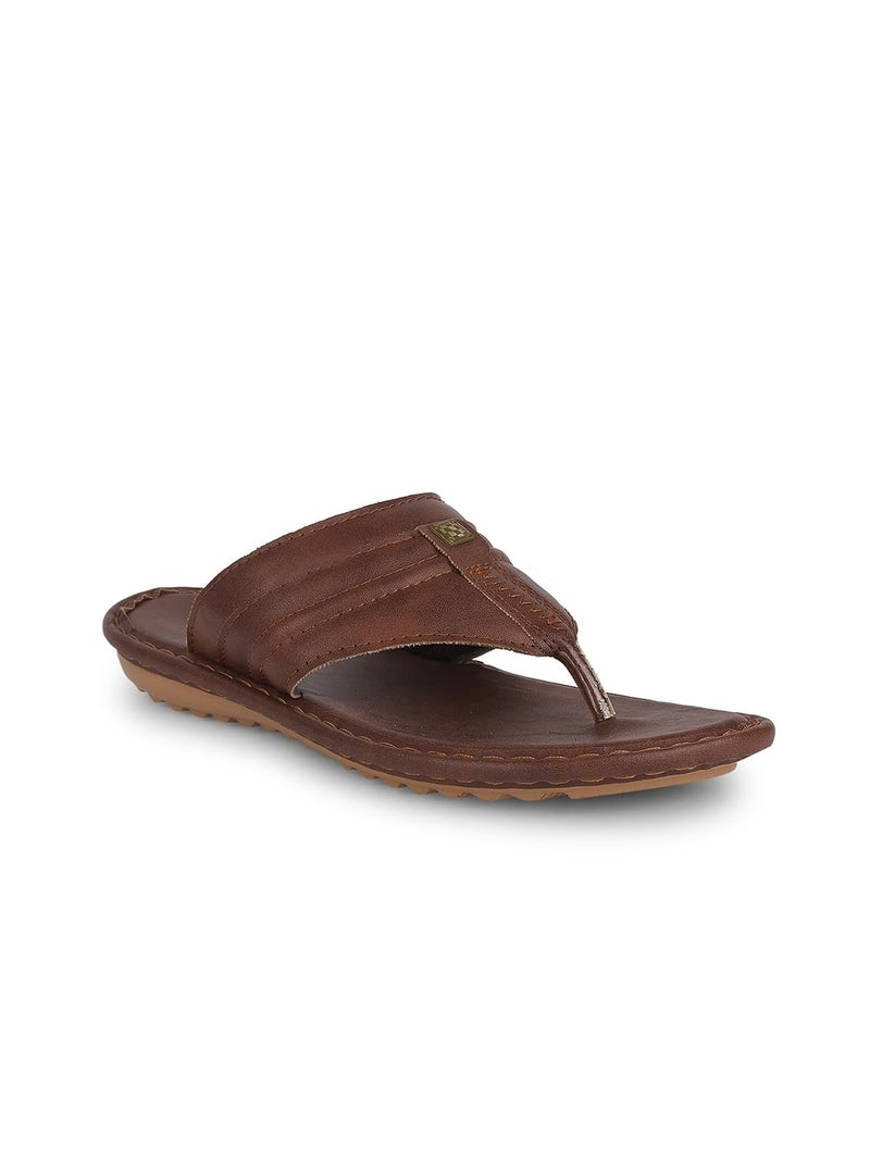 Bata Spike E Men's Tan Sandals - 7 UK (8713823) - Image 1
